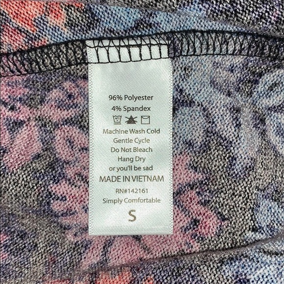 Lularoe Sarah Duster Cardigan Floral - Picture 6 of 6